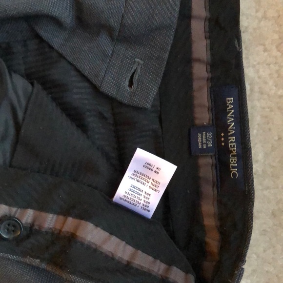 Banana Republic 32/34 Dark Grey Slacks - Picture 3 of 4